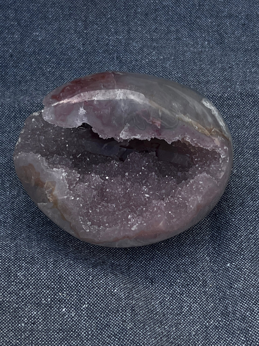 The Crimson Calcite Prism (Hand-Polished Full Body Unikat)