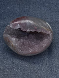 The Crimson Calcite Prism (Hand-Polished Full Body Unikat)